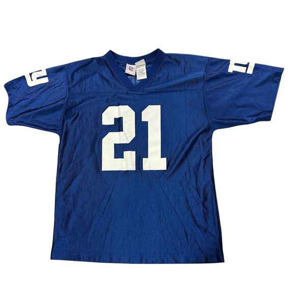 NFL Other - NFL Youth Giants Barber 21 Jersey Blue Boys XL 18-20 V Neck New York TIKI